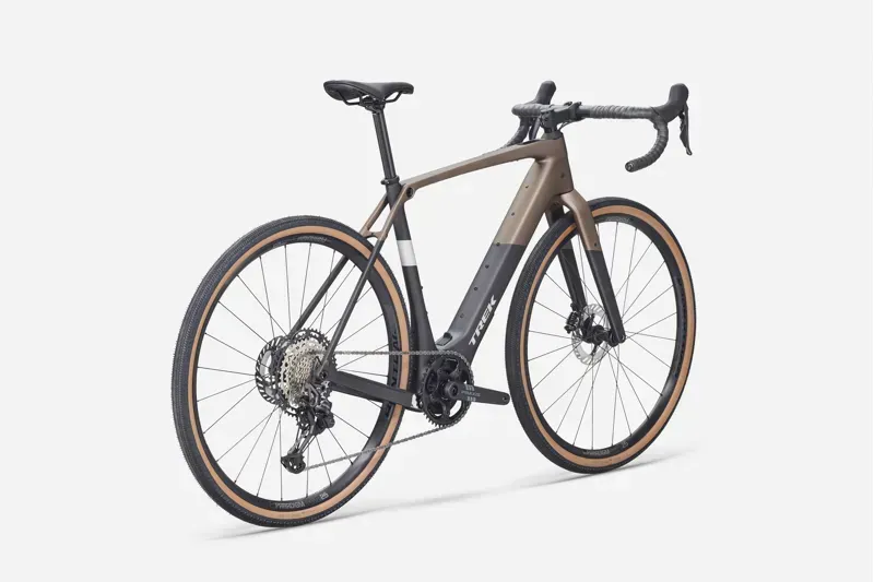 Trek Checkpoint+ SL 5 E-Gravel Bike in Bronze Age/Dark Web-1