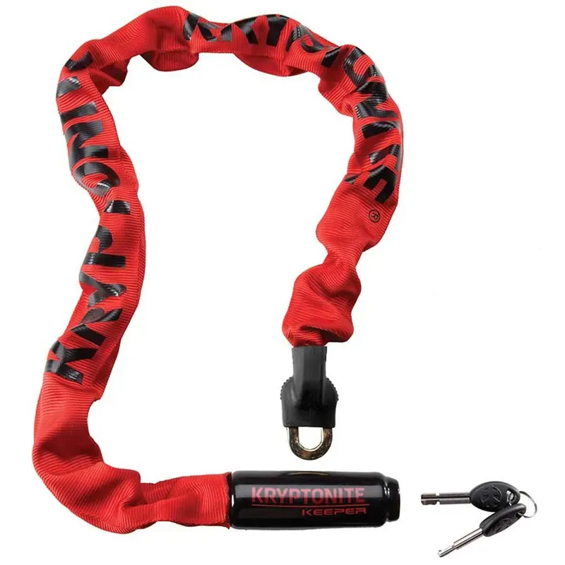Kryptonite Keeper 785 Integrated Chain Lock in Red