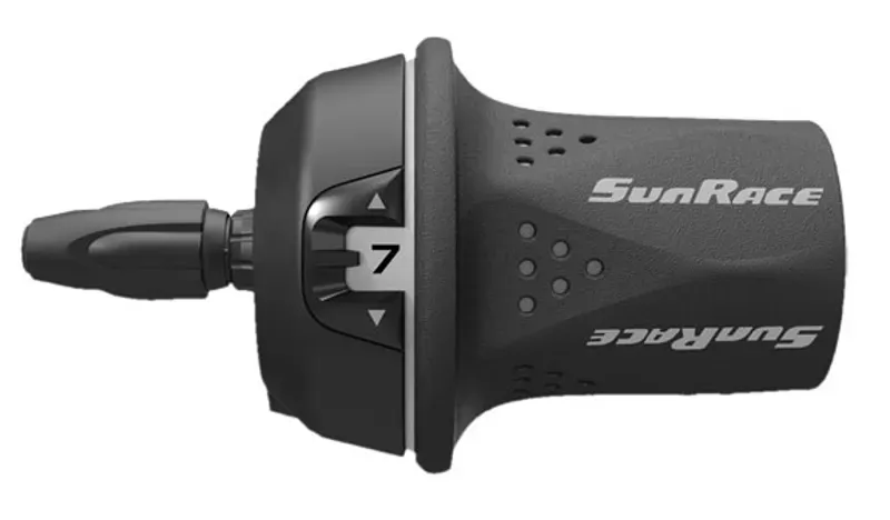 Sunrace TSM21 8-speed Indexed Twist Shifter in Black/Gray